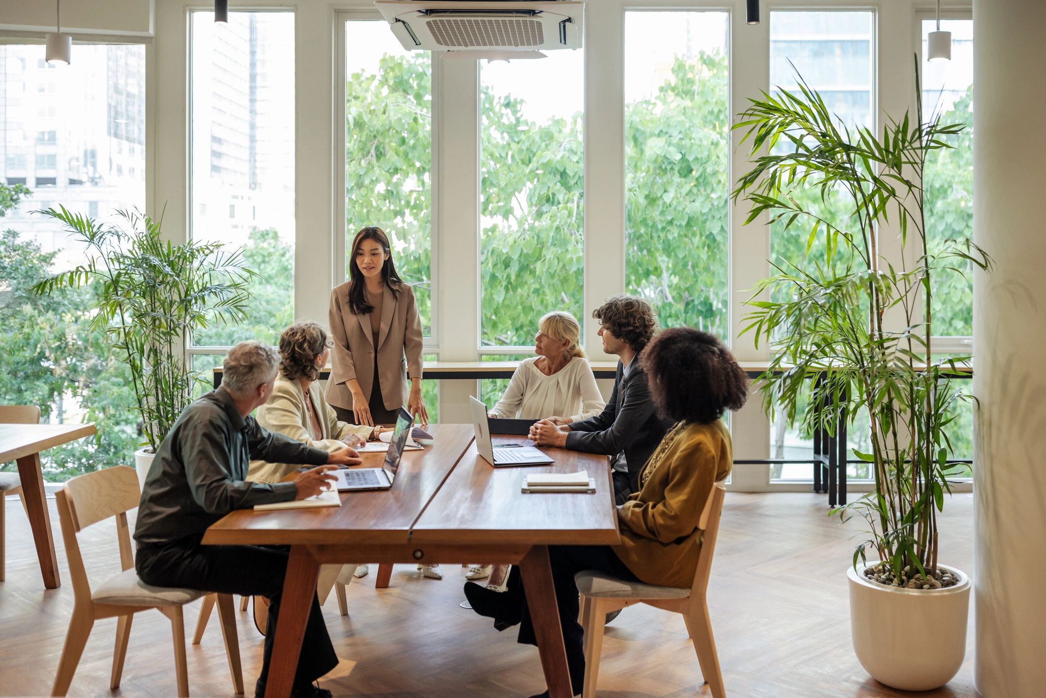 Business team in a professional meeting